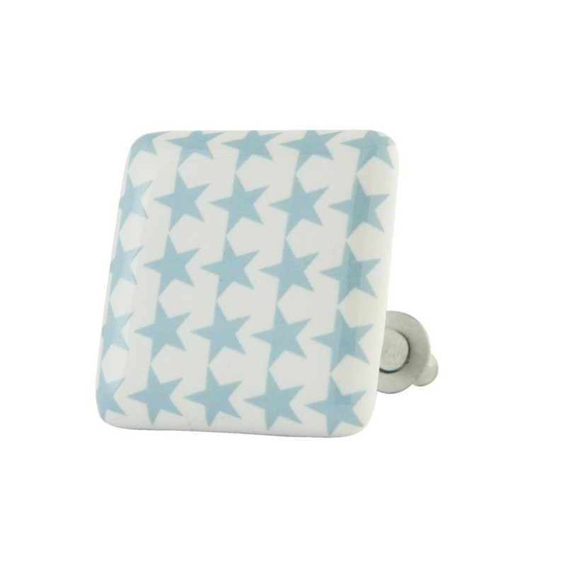 Gałka Ceramiczna Niebieskie Gwiazdki