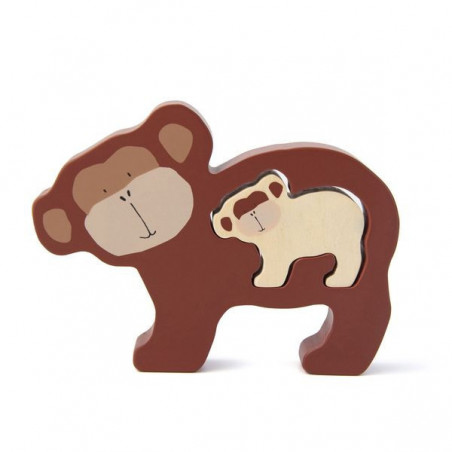 Mr Monkey Drewniane puzzle