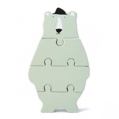 Mr Polar Bear Drewniane puzzle