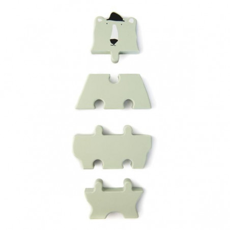 Mr Polar Bear Drewniane puzzle