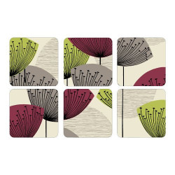 Dandelion Clocks podkładki pod szklanki 6szt