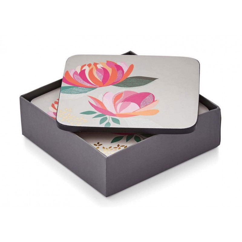 Peony Grey Podkładki pod szklanki 6szt