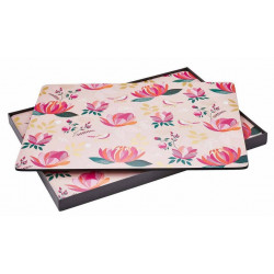 Peony Pink Podkładki na stół 4szt 2