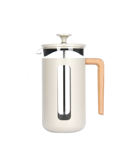 Zaparzacz do Kawy Typu French Press La Cafetiere Pisa, kolor Kremowy, 1 litr