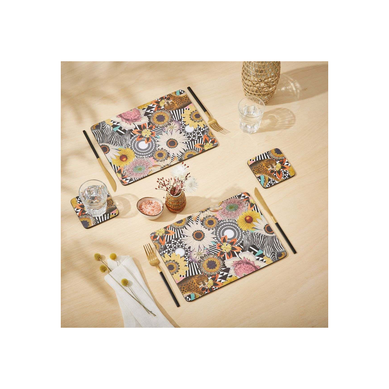 Kwiatowa Dżungla Podkładki średnie 6...