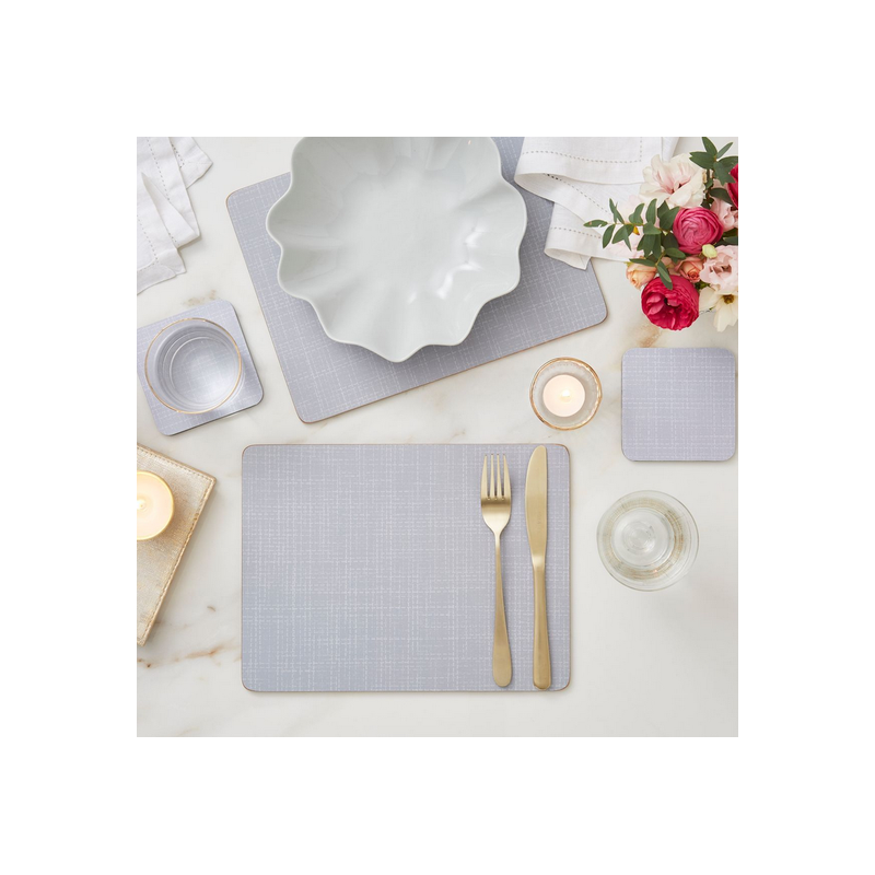 Szare Włókno Podkładki duże 4 szt.