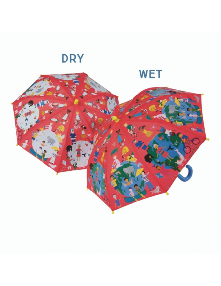 Jeden Świat Parasolka Zmieniająca Kolory 