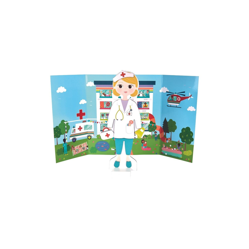 Magnetyczna ubieranka - lalka Florence