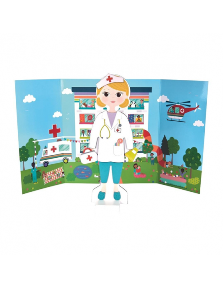 Magnetyczna ubieranka - lalka Florence