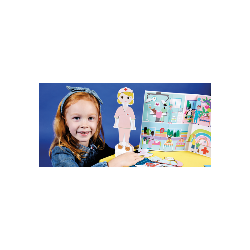 Magnetyczna ubieranka - lalka Florence