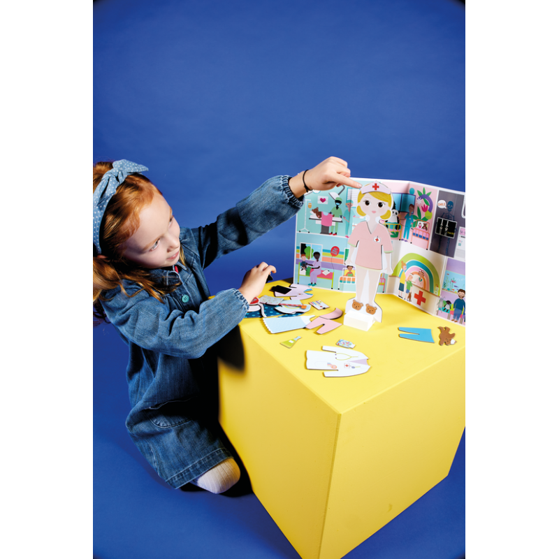 Magnetyczna ubieranka - lalka Florence