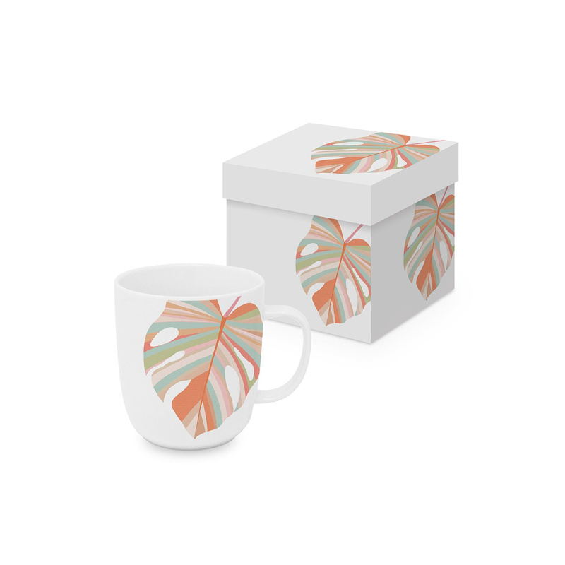 Liść monstera Porcelanowy w Ozdobnym...