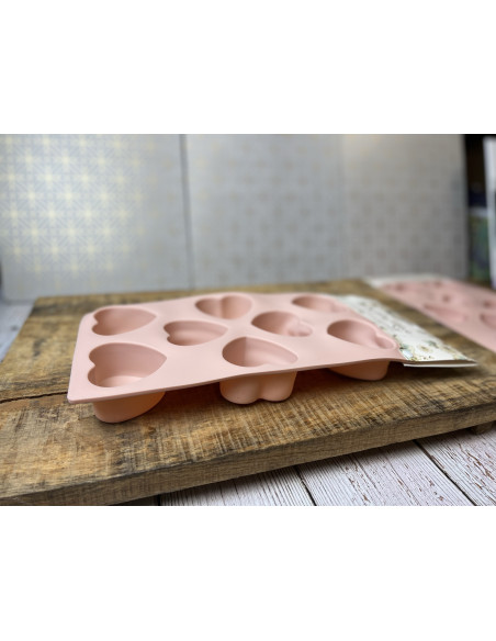 Forma Silikonowa Serduszka Pudrowy Róż