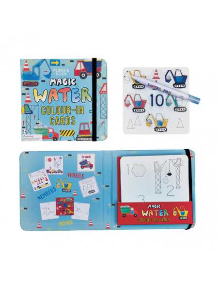 Karty wodne z pisakiem - Na budowie