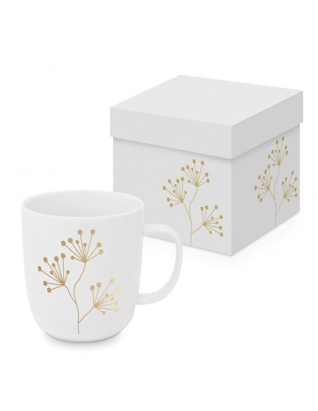 Czyste Złoto Kubek Porcelanowy w Ozdobnym Pudełku 400 ml