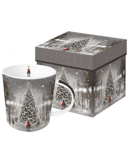 Choinka Kubek Porcelanowy w Ozdobnym Pudełku 350 ml